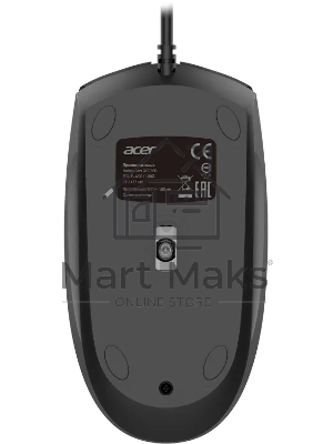 Комплект клавиатура+мышь Acer OCC500 проводной, USB, 1200 DPI, черный