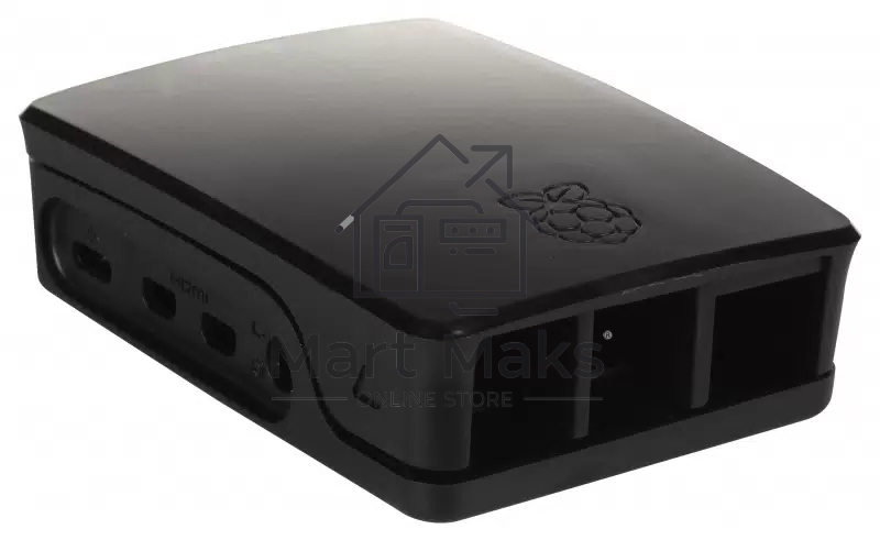 Компьютерный корпус Qumo ABS Plastic, Raspberry Pi 4, Black(RS028)