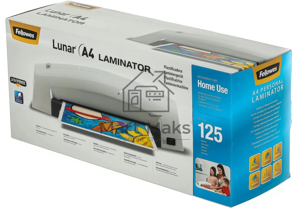 Ламинатор Fellowes Lunar A4 (FS-57156), A4 (75-80 мкм) 30 см/мин (2 вал.) лам.фото