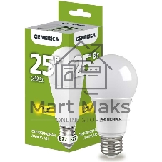 Лампа cветодиодная LED A65 IEK LL-A65-25-230-30-E27-G груша 25Вт 230В 3000К E27 GENERICA
