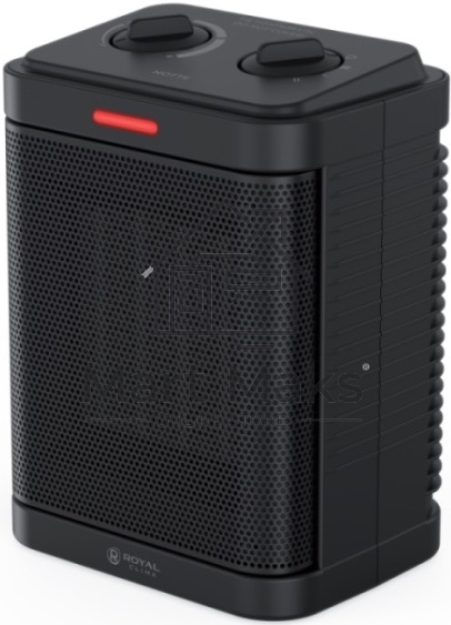 Тепловентилятор Royal Clima Notte RFH-N1500DC-BL черный, 1500 Вт, 20 м2, термостат