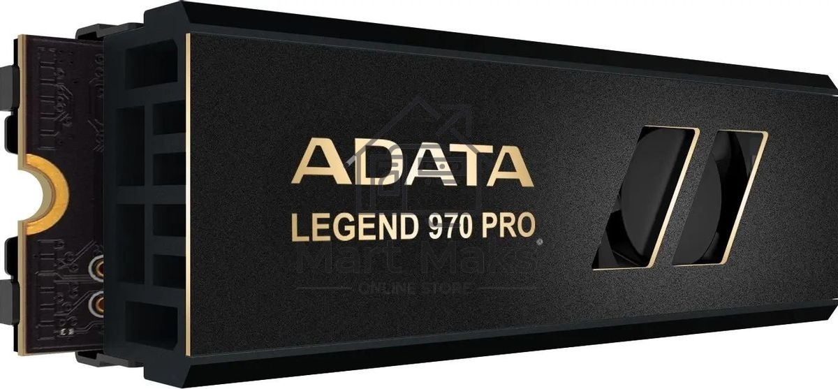 Накопитель SSD ADATA Legend 970 Pro, 2TB, PCIe 5.0 x4, M.2 2280, NVMe, R/W 14000/10000, активное охлаждение