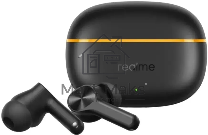 Гарнитура внутриканальные Realme Buds T200 Lite черный беспроводные bluetooth в ушной раковине (6941764454491)