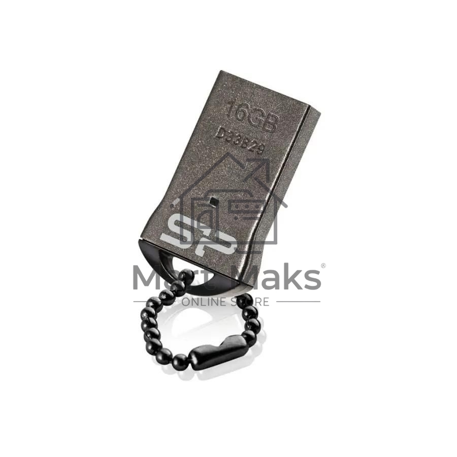 Флешка USB R/W Silicon Power R/W 16Gb Touch T01 SP016GBUF2T01V1K USB2.0 черный/серебристый