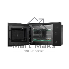 Встраиваемая микроволновая печь Kuppersberg HMW 651 B, High-Tech, 25 л, мощность 900 Вт, кварцевый гриль, поворотный стол, 5 уровней мощности, 8 автоматических программ, размораживание, сенсорное управление, дисплей, черный