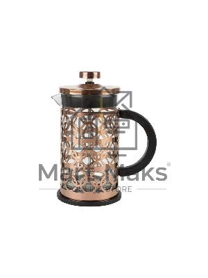 Френч-пресс MALLONY BRONZO объем: 600 мл, из боросил стекла, корпус из нерж стали (медный) (950154)