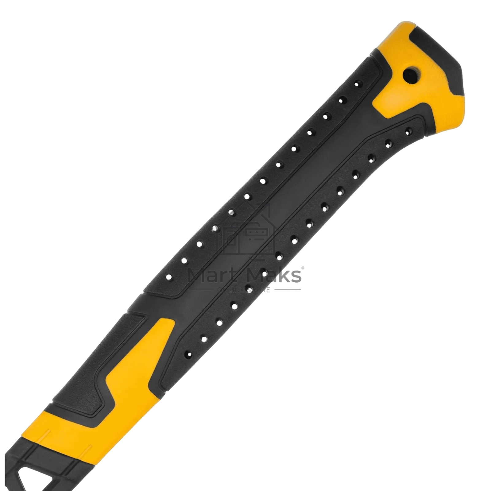 Молоток строительный Denzel 450 г, цельнокованый, боек с магнитом, двухкомп. обрезин. рук-ка