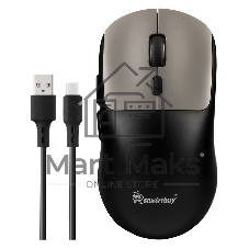 Мышь игровая беспроводная Dual BT+USB с зарядкой Smartbuy X7 черно-бежевая (SBM777DBG) /40.  