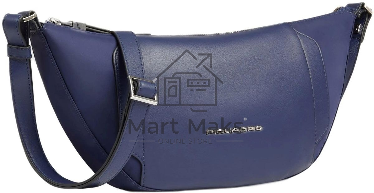 Сумка женская Piquadro Lyra CA6950W92T/BLU темно-синяя нейлон/натур.кожа