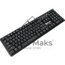 Клавиатура проводная A4 B975 механическая черный USB Gamer LED (подставка для запястий)