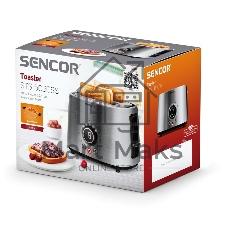 Тостер Sencor STS 5050SS нержавеющая сталь, 1000 Вт, 2 слота
