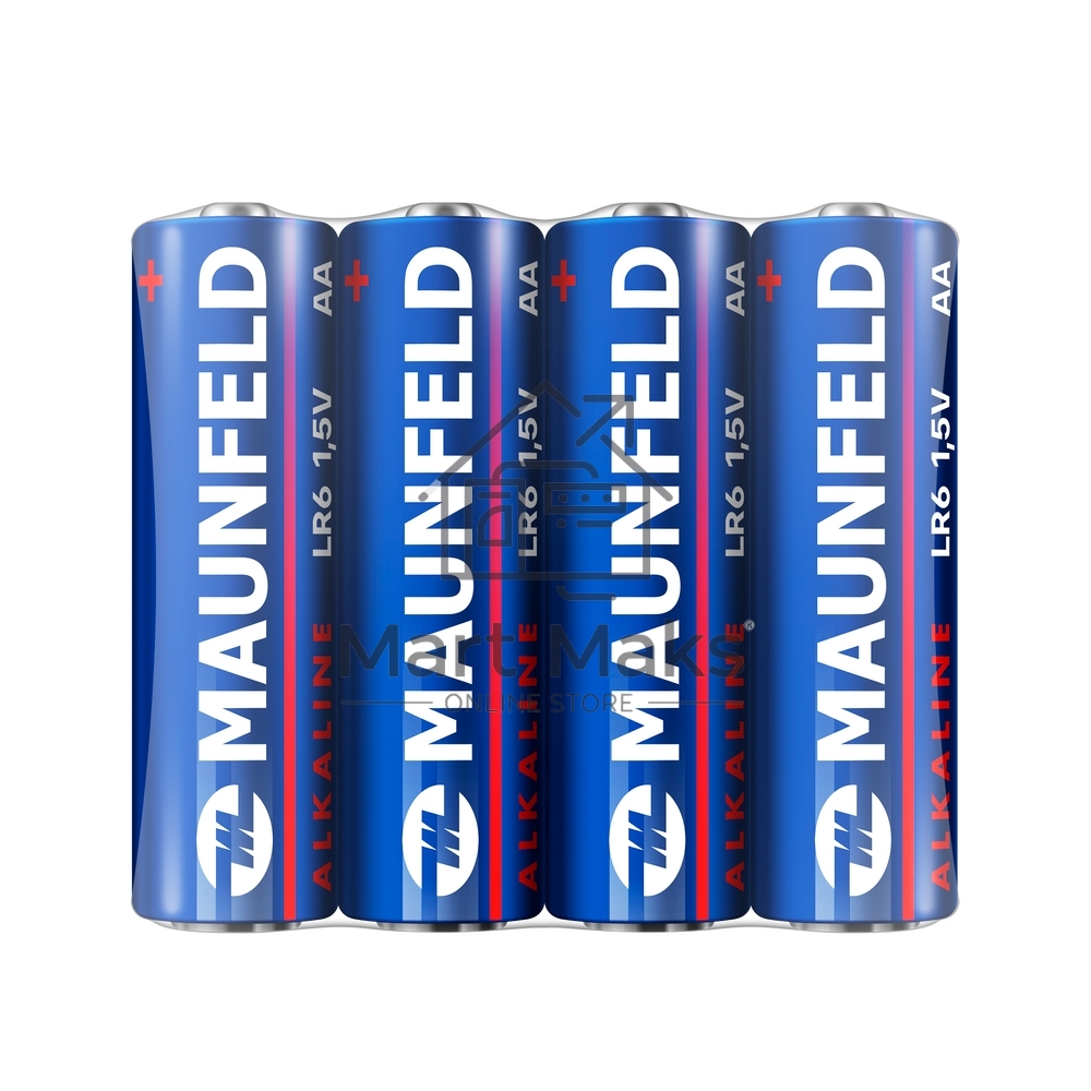 Батарейки Maunfeld Alkaline AA (LR6) MBLR6-SR40, спайка 4 шт, 1.5 В