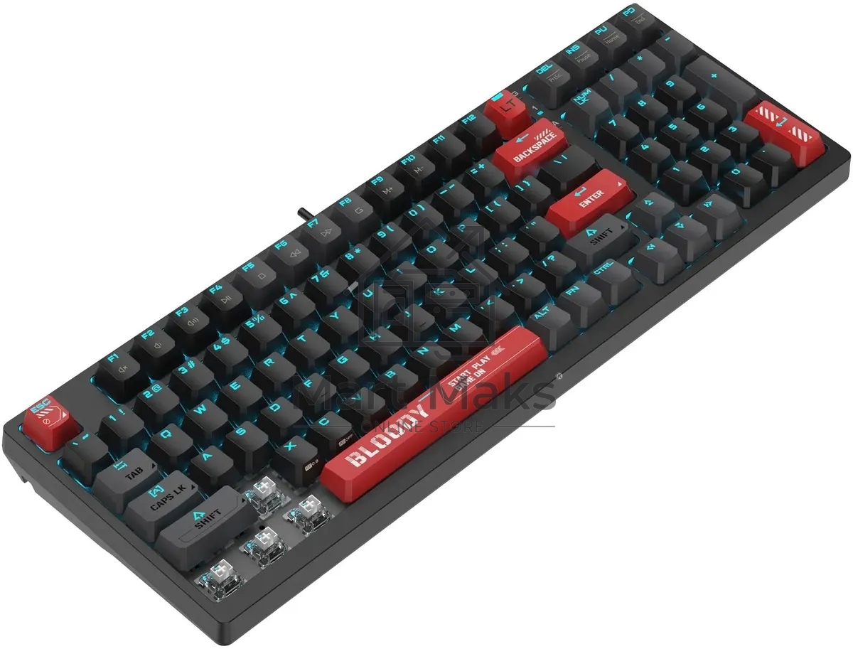 Клавиатура A4Tech Bloody AT98 проводная USB черный/красный