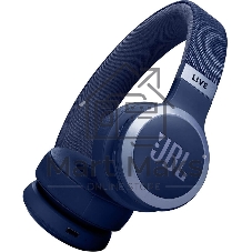 Беспроводные/проводные наушники JBL Live 670NC синий, накладные, Bluetooth + проводной, адаптивное шумоподавление, быстрая зарядка