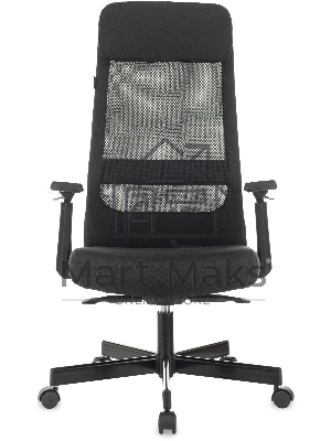 Кресло руководителя Бюрократ T-995 черный TW-01, сетка/ткань, крестов. металл черный