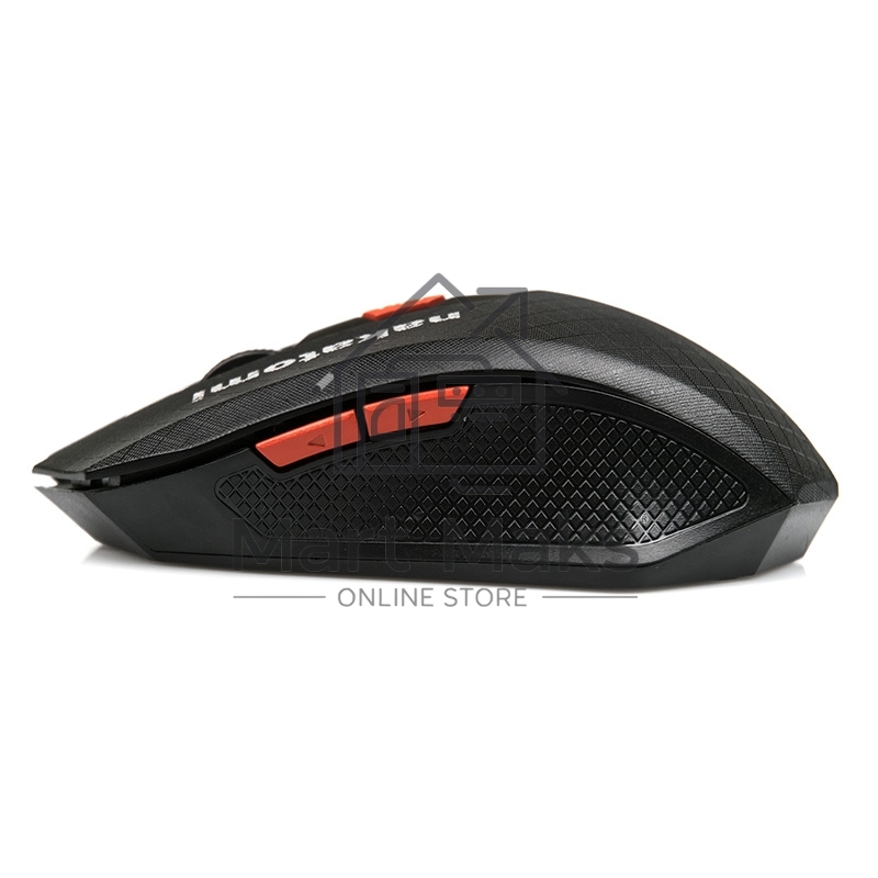 Мышь беспроводная Nakatomi MRON-08U черный, 1600 dpi, радиоканал, USB, кнопки - 6