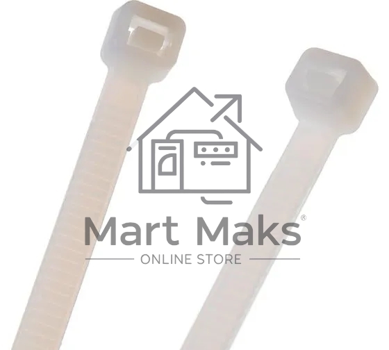 Нейлоновые стяжки FORTISFLEX КСС 5х300 мм белый 100 штук 49404