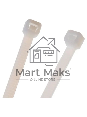 Нейлоновые стяжки FORTISFLEX КСС 5х300 мм белый 100 штук 49404