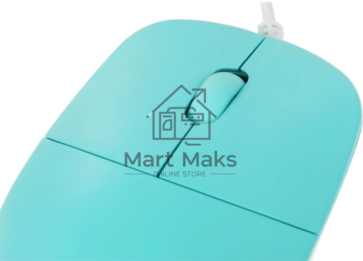 Мышь проводная Defender Azora MB-241 голубой, 1200 dpi, USB, кнопки - 3