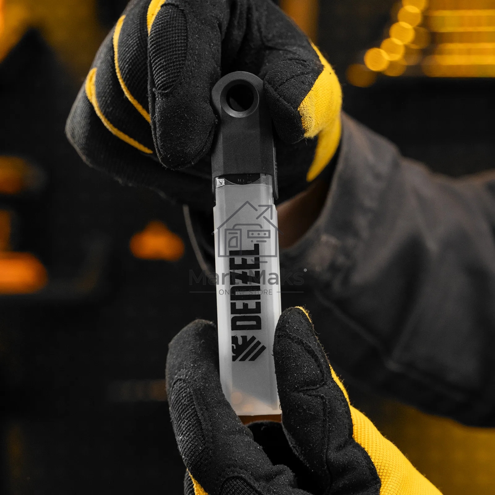 Лезвия Denzel 18 мм, сталь SK4 - 0,5 мм, супер острые, 5 штук