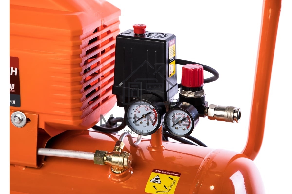 Компрессор КРАТОН AC-280-40-D Dпрямой 220В 2000Вт 280л/мин ресивер40л 32кг