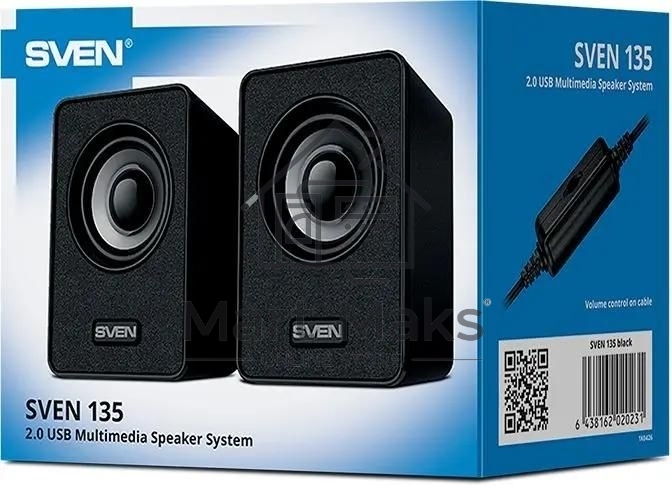 Акустическая система SVEN 135, черный (6 Вт, питание USB)
