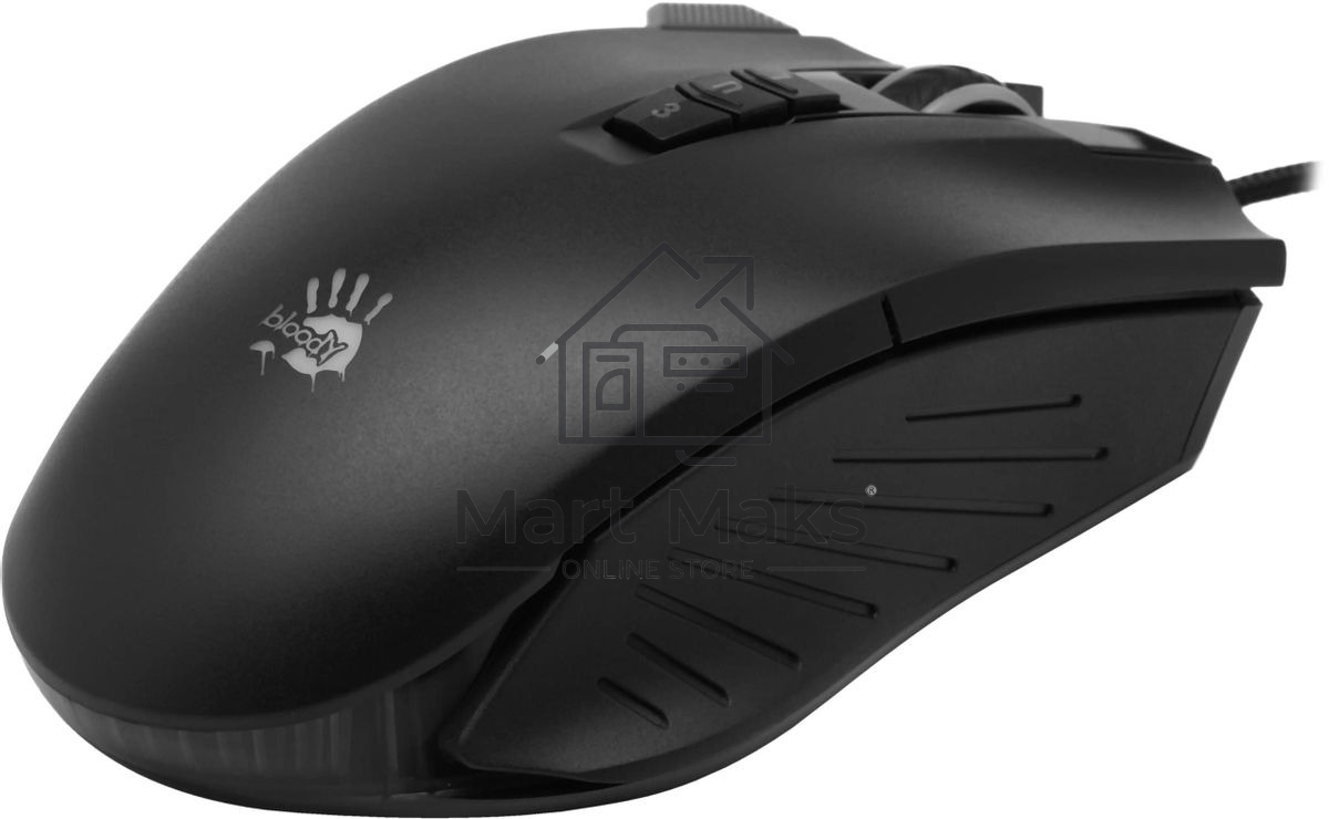 Мышь проводная A4Tech Bloody V9M черный, 4000 dpi, USB, кнопки - 9