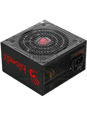 Блок питания Bloody BD-PS600W, 600Вт, 80 PLUS белый, 120мм, черный