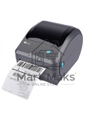 Принтер наклеек G&G GG-D410 стационарный, прямая термопечать, 203 dpi, 152 мм/сек, USB черный