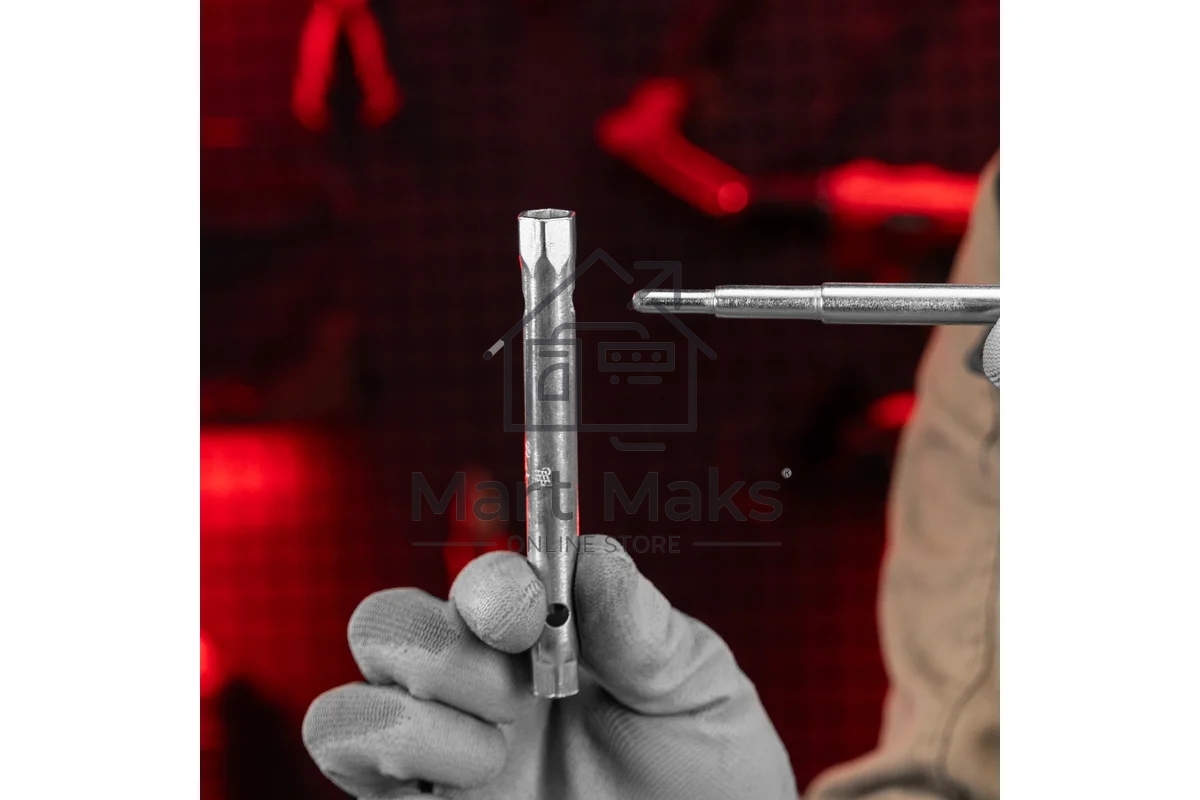 Ключ-трубка торцевой Matrix 13710 8 х 10 мм, оцинкованный