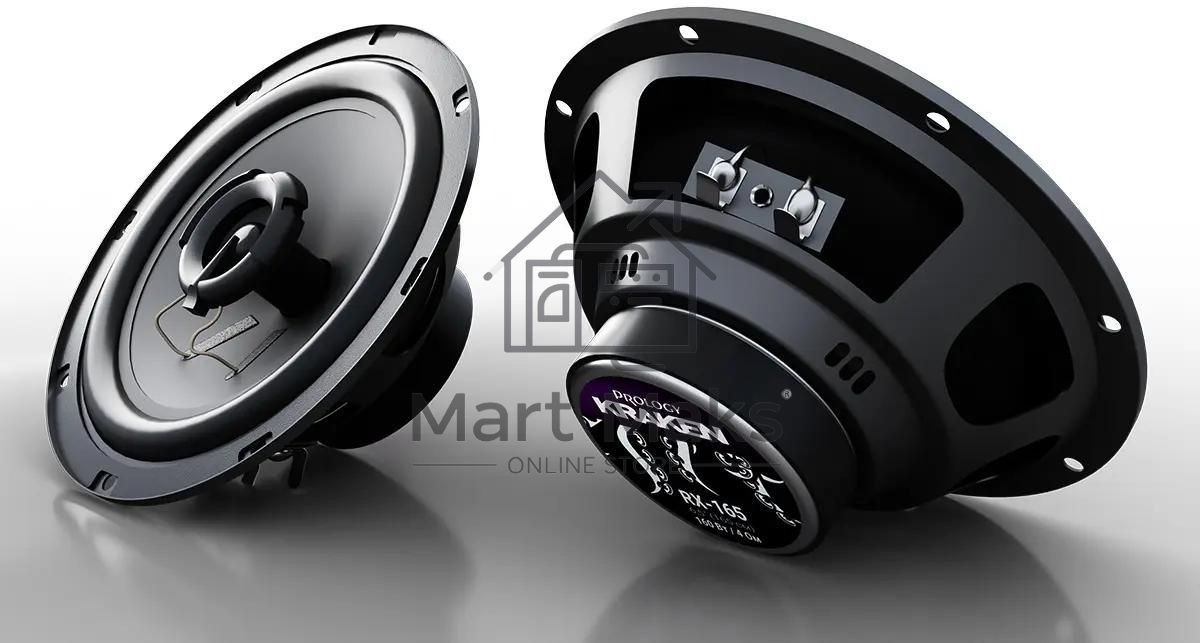 Колонки автомобильные Prology RX-165 160Вт 90дБ 4Ом 16см (6.5дюйм) (ком.:2кол.) коаксиальные двухполосные