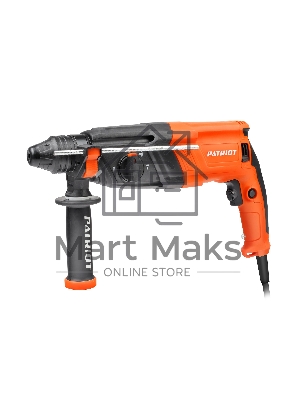 Перфоратор Patriot RH 263, SDS+, мощность 880 Вт, 2.9 Дж, 3 режима работы, макс.диаметр 26мм, глубиномер, кейс