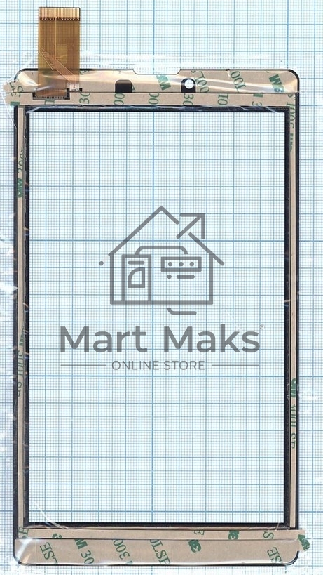 Сенсорное стекло (тачскрин) FPC-DP070177-F1, черное