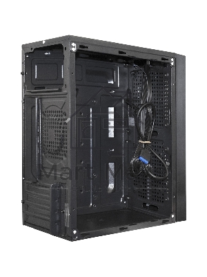 Компьютерный корпус Minitower ExeGate mEVO-9302-NPX400 (mATX, БП 400NPX с вент. 12см, 2*USB+1*USB 3.0, HD аудио, черный, с RGb подсветкой)