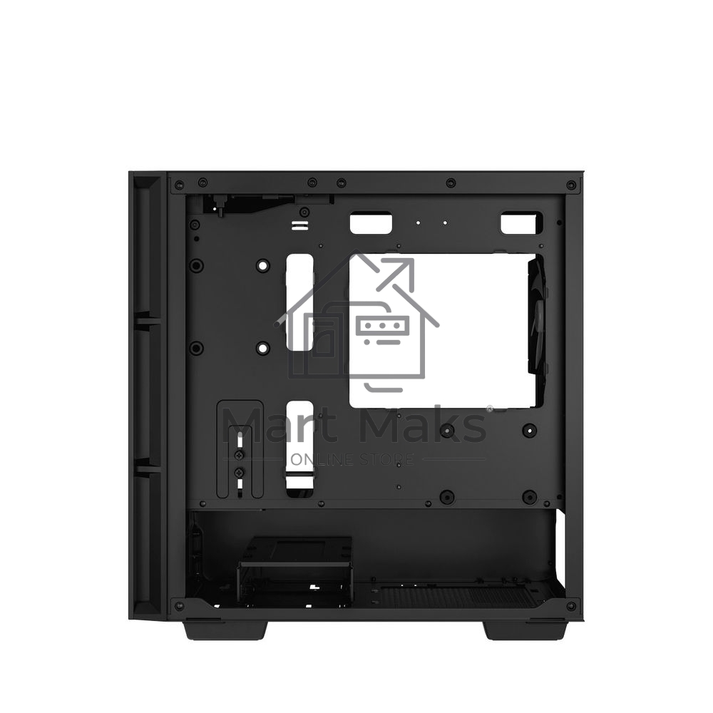 Компьютерный корпус Deepcool CH360 без БП, боковое окно (закаленное стекло), 2x140мм ARGB LED вентилятор спереди и 1x120мм ARGB LED вентилятор сзади, черный, mATX