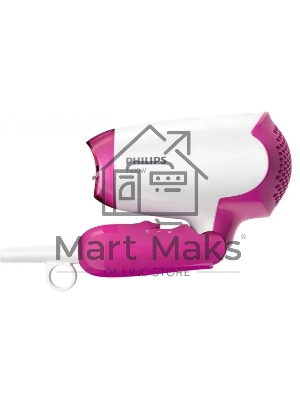 Фен Philips BHD003/00 1400 Вт, розовый/белый