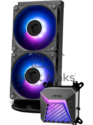 Система жидкостного охлаждения MSI MAG CORELIQUID A15 240 черный 120мм алюминий+медь 2050rpm 28.7db 4-pin