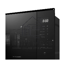Встраиваемая микроволновая печь Kuppersberg HMW 651 B, High-Tech, 25 л, мощность 900 Вт, кварцевый гриль, поворотный стол, 5 уровней мощности, 8 автоматических программ, размораживание, сенсорное управление, дисплей, черный