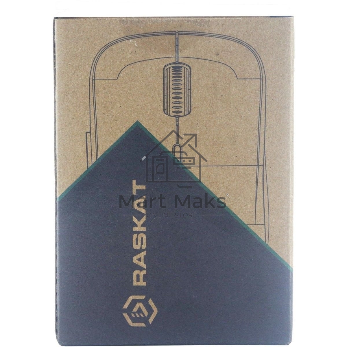 Мышь беспроводная Raskat M006W черный, 1600 dpi, радиоканал, USB, кнопки - 6