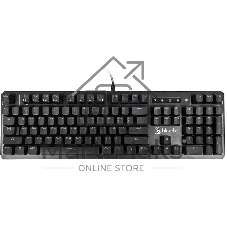 Клавиатура проводная A4 B975 механическая черный USB Gamer LED (подставка для запястий)