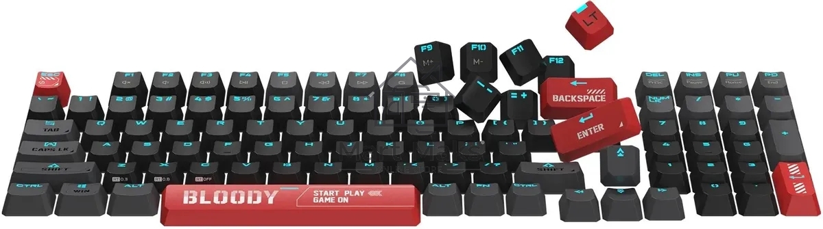 Клавиатура A4Tech Bloody AT98 проводная USB черный/красный