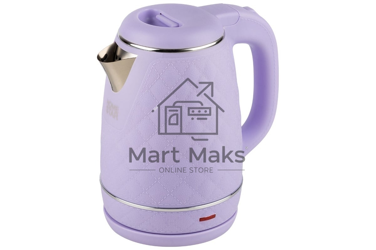 Чайник электрический Homestar HS-1007 1.7л лиловый, двойной корпус