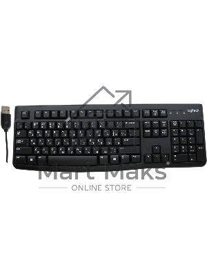Клавиатура проводная Logitech K120 for business, USB черный (неоригинальная гравировка)