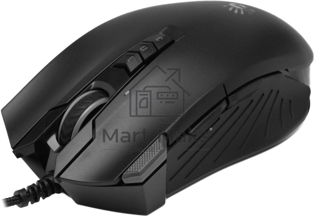 Мышь проводная A4Tech Bloody V9M черный, 4000 dpi, USB, кнопки - 9