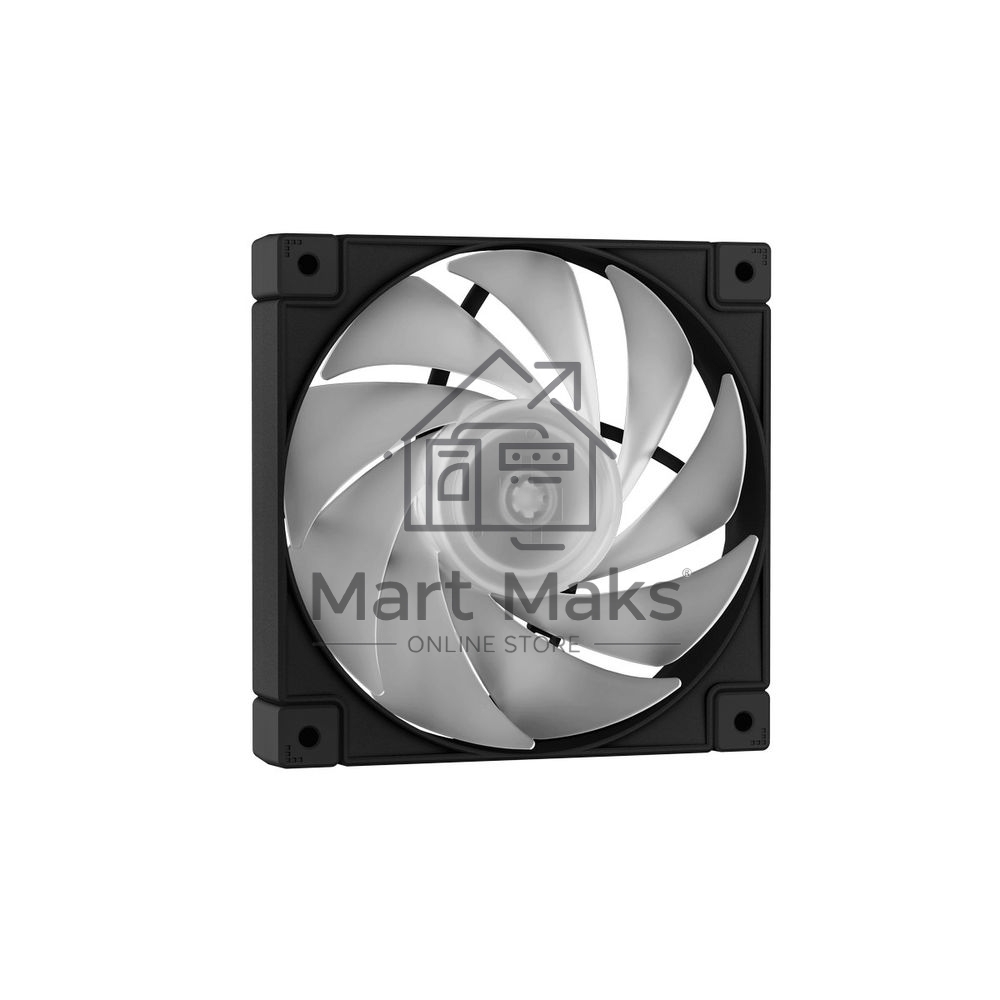 Компьютерный корпус Deepcool CH360 без БП, боковое окно (закаленное стекло), 2x140мм ARGB LED вентилятор спереди и 1x120мм ARGB LED вентилятор сзади, черный, mATX