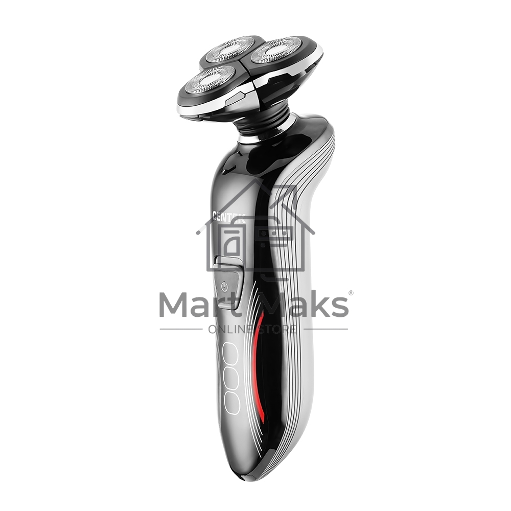 Бритва Centek CT-2159 (черн/хром) 3 плавающие головки, аккумулятор+работа от сети, Li-Ion600мАч