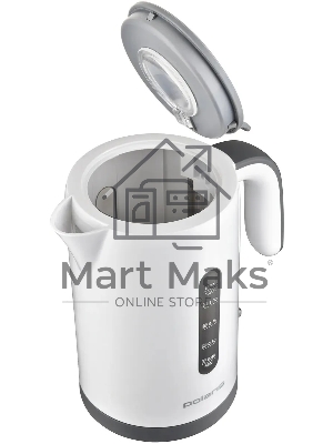 Чайник электрический Polaris PWK 1220C Water Way Pro 1.2л. 2200Вт белый корпус: пластик (PWK 1220C)