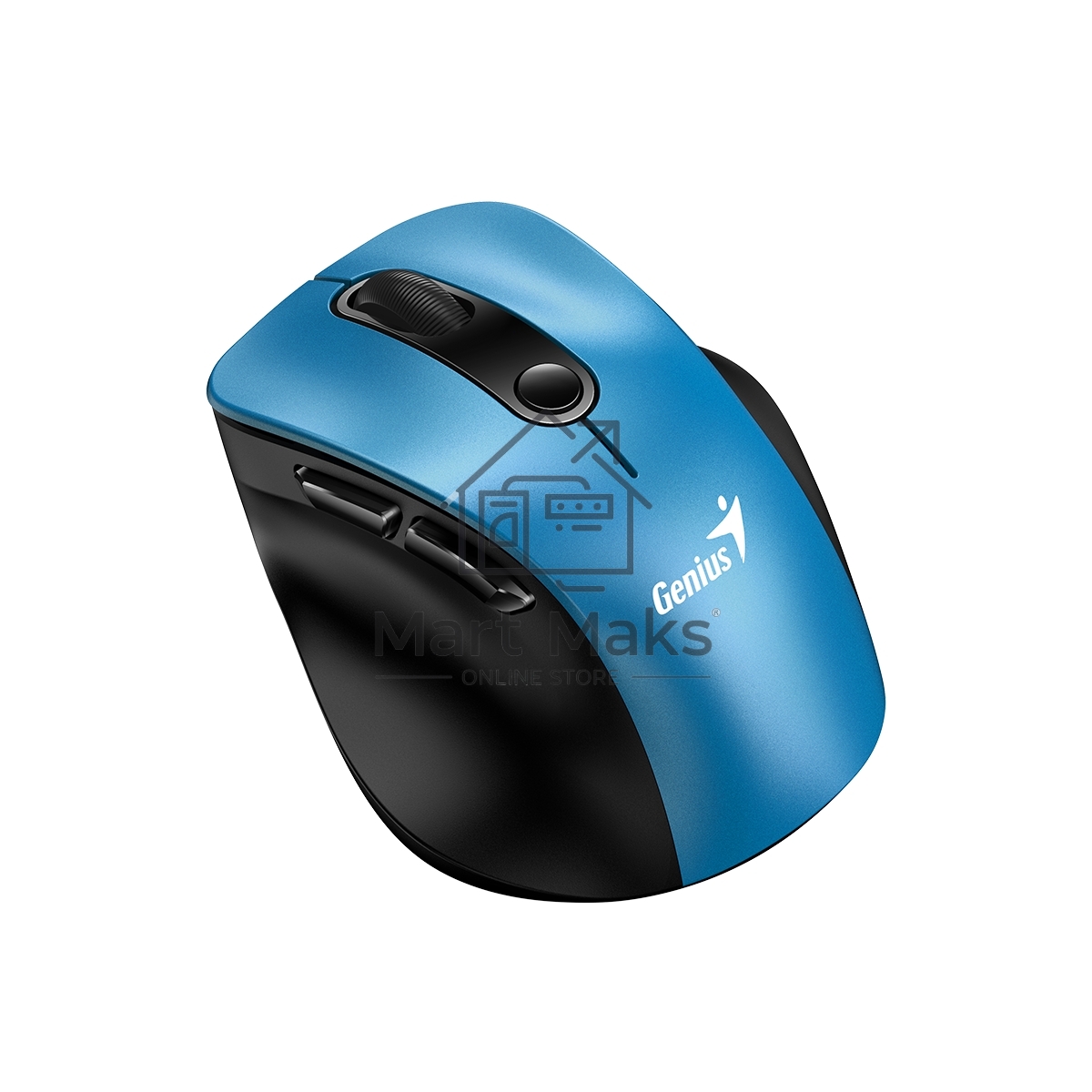 Мышь беспроводная Genius Ergo 9000S синий, 2400 dpi, радиоканал, USB, кнопки - 6