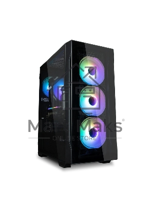 Компьютерный корпус MidiTower Zalman I3 NEO TG Black (ATX, front mesh, TG window, USB 2.0 x1, USB 3.0x2, 4x120мм RGb fan, без БП) (I3 NEO TG Black)