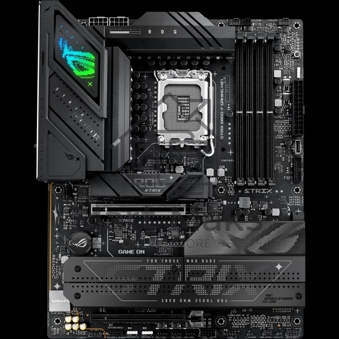 Материнская плата ASUS ROG STRIX B860-F GAMING WIFI, LGA 1851, Intel B860, 4xDDR5, 4xSATA, 4xM.2, 1xPCIe 5.0 x16, 1xPCIe 4.0 x16, 1xDP, 1xHDMI, 1x 2.5Gb LAN, 1xUSB 20Gbps, 1xUSB 10Gbps, 6xUSB-A 5Gbps, 2xUSB 2.0, 3x3.5 мм, 7.1, ATX